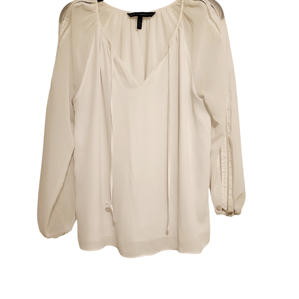 WHITE HOUSE BLACK MARKET LONG SLEEVE BLOUSE